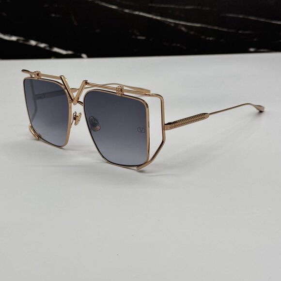 NEW VALENTINO V-LIGHT TITANIUM VALENTINO VLS-116A GREY SUNGLASSES - Picture 6 of 14